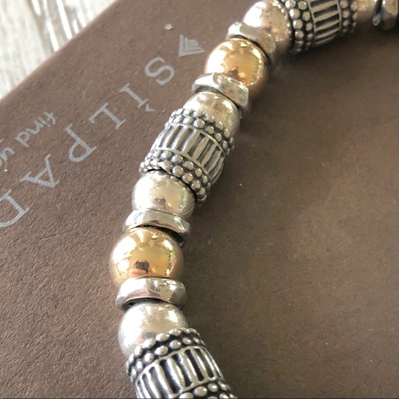 SILPADA Silver & Gold Two-Tone Bracelet B1223 - Picture 6 of 7